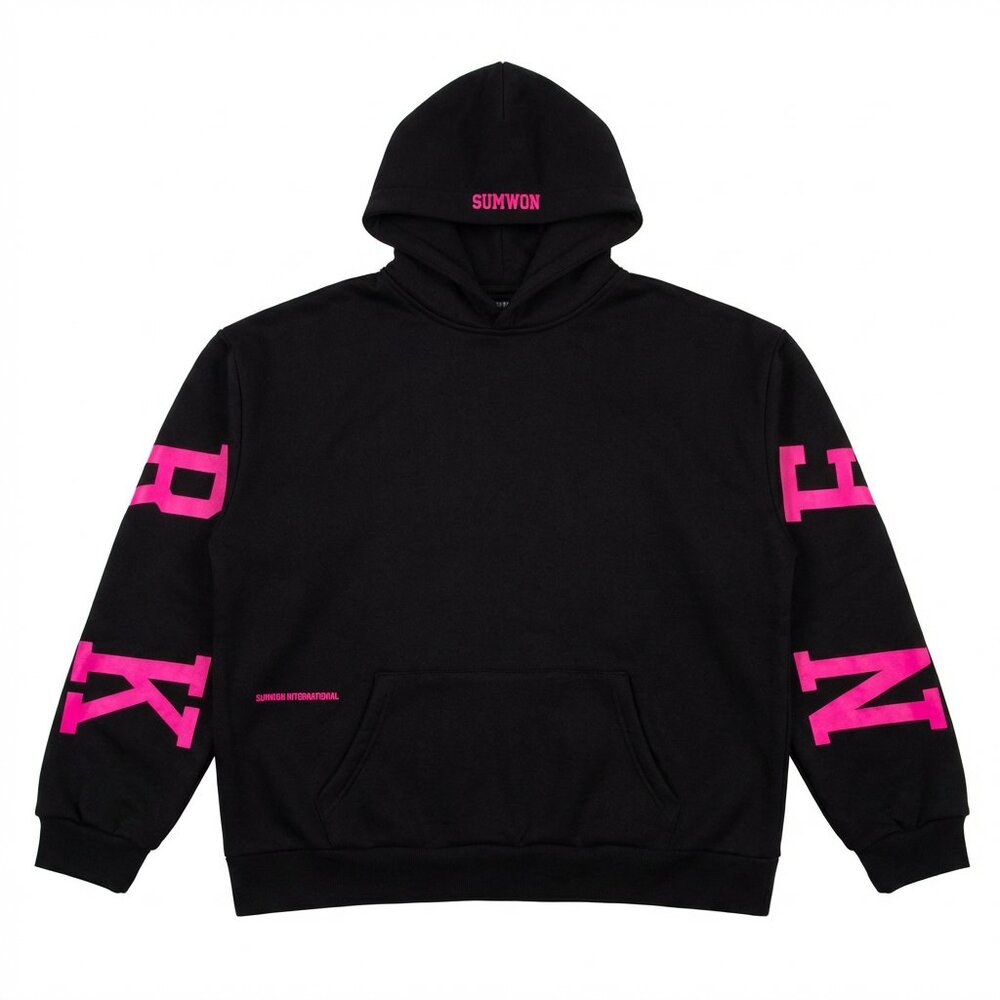 Vintage Black Pink Graphic New York NY Hoodie
